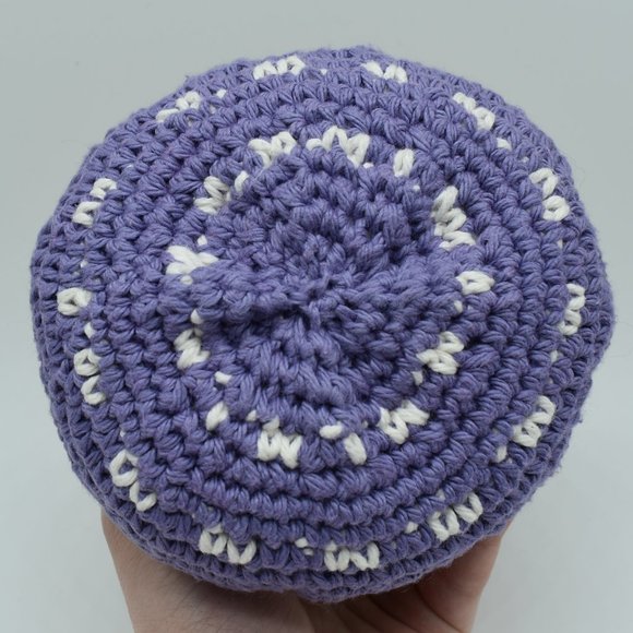 Handcrafted Crochet Plush Purple Mushroom - Picture 7 of 8